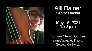 Alli Rainer Senior Recital