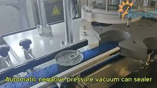#Canned tuna tin can vacuum seaming machine, #Negative pressure vacuum metal can closer machine