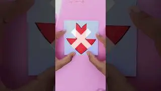 ❤️ folding paper puzzle #shorts #games #papercraft #puzzle #creative #love #drawing