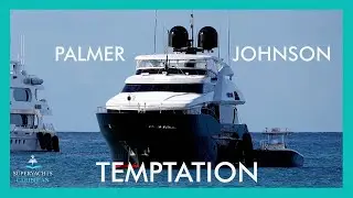 Flybridge Super yacht TEMPTATION Palmer Johnson | 4K