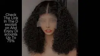 100% Human Deep Curly Bob Hair Wigs Natural Black Color Water Wave HD Lace Front Vietnamese 13x4 Tra