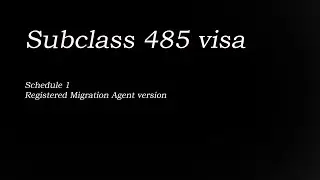 SUPERSEDED - Subclass 485 visa Sch1 checklist