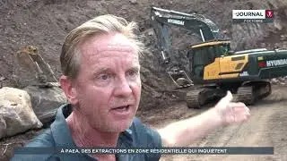 À Paea, des extractions en pleine zone résidentielle inquiètent les riverains
