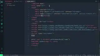 How to add react to html without npm