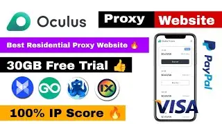 Oculus Proxy || Best Residential Proxy Website 🔥||  30GB Free Trail 👍 Run Ads Power Full Tutorial 