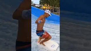 Shut Off The Wave Mid Shuv-it #flowrider #bodyboarding #viralshorts #surf #surfing #skate #sports