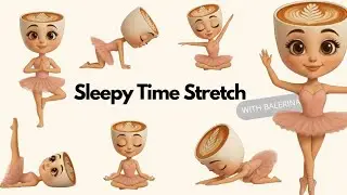 ⭐ Sleepy Ballerina Yoga | 5-Minute Bedtime Stretch for Kids 😴✨