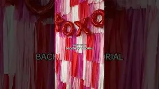 Valentines Party backdrop tutorial! #valentinesparty #vday #valentines #partyhacks #partyideas #hack