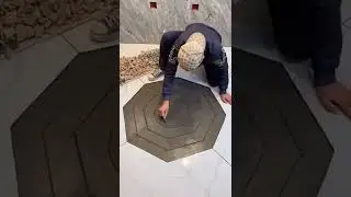 Creative Flooring Repair 😮☯️💯 #shorts