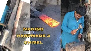 Making old file 2 chisel# wood trash tool handmake making chisels#balcksmith work