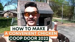 How to make a Convenient Chicken Coop Door in 2022 | One Piece Flow Concept