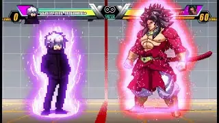 Gojo(Growing Stronger Every Sec) vs SSJ4 Broly | Limitless Growth vs Primal Fury | JumpForceMugen V6