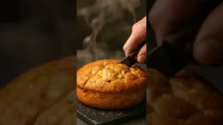 Oddly Satisfying Pie Cutting ASMR 🧀🥧 Crunchy & Gooey Sounds | Cheesy Pie Cutting ASMR 🥧 #shorts