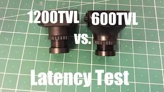 600TVL vs 1200TVL  FPV cam latency test