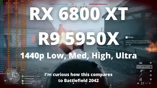 Battlefield V | 1440p Benchmark | RX 6800 XT | R9 5950X |