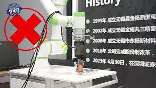 A robotic arm manufactured by a company in Wuxi can actually pick up an egg.