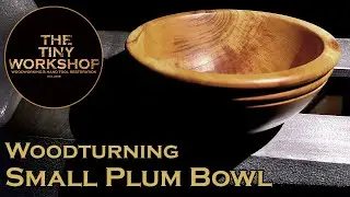 Woodturning - Small Plum Bowl