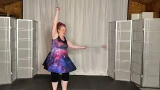 Poi Underhand Opposite 4v0 Turnaround Under the Leg to BTB C-CAP #poi #PoiSpinning #PoiDance  