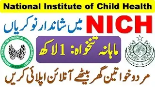NICH Hospital Karachi Jobs 2021 | Latest Govt Jobs in Health Department 2021