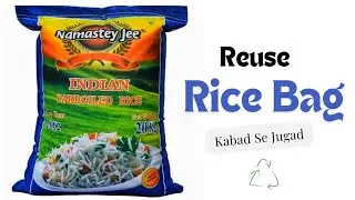 Rice Bag Reuse Ideas / WaterProof Cloth Storage Organizer / Large Size Bag / DIY Wardrobe Organizer