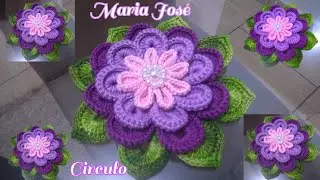 Flor Ágata em crochê com Maria José