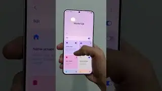 The gesture options in Home Up ver 16 OneUI 7 on Galaxy S25+