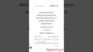 MMPC-013  JUNE-2024 QUESTION PAPER IGNOU