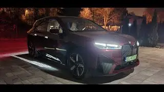 BMW iX 2022 at night exterior and interior