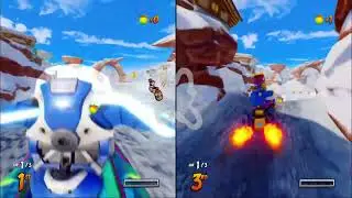 CTR Nitro Fueled (Hard) #01 Split Screen (2 Players) Wumpa Cup with Baby T and Krunk