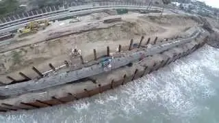 August Construction Builds Will Rogers State Park Coastline Seawall Construction Project
