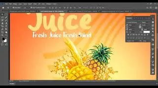 Pineapple Juice Social Media Poster Design II Photoshop CC 2021 II Grow by Touhid |