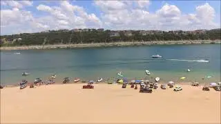 The Point Venture, Texas sandbar on Saturday, July 1, 2023