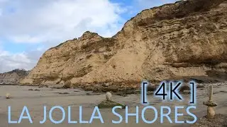4K La Jolla Shores Beach Walk, San Diego California's Best Beaches Virtual Treadmill Walking Scenery