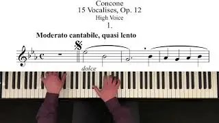 CONCONE - Vocalise 1 - Op. 12 (Playalong)