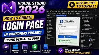 How to Create a Login Form in WinForms using Visual Studio 2026 | C#