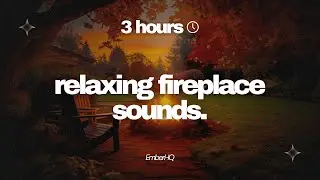6 Hours of Firelight & Rain | Cozy Snowstorm Cabin Ambience for Sleep, Study, and Calm Focus