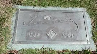 Actor Moviestar Tom Mix Grave Forest Lawn Memorial Park Glendale California USA Summer July 1, 2021