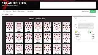 FUTHEAD - Squad Builder - Packs - Card Creator