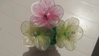 Como hacer flores con una bolsa de plástico