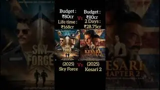 Kesari 2 Vs Sky Force Box office collection #akshaykumar #review #boxofficecollection #shorts