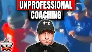 Тренер старшей школы начинает потасовку с квотербеком команды-соперника