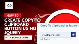 How to create copy to clipboard using jQuery
