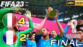 Italy [4] VS France [2] | Final World Cup 2022 | FIFA 23 PC Gameplay Laptop