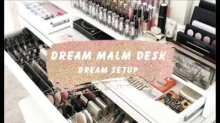 Dream Ikea Malm Desk Makeup Station. How To Make Your Vanity Desk Look Amazing!