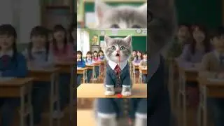 Kitty bullied in school 😥#sad#cat #story #kitty #meow #school #nosebleed #cat #ai #gatos #kucing
