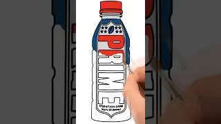Drawing a new flavour of PRIME Hydration drink #ksi #art #nfl #drinkprime #loganpaul #prime #drawing