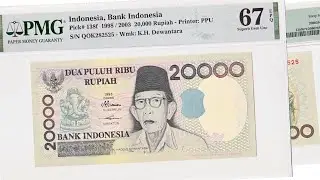 Indonesia 20000 Rupiah Banknote 1998/2003 (Lord Ganesha) | PMG Banknote