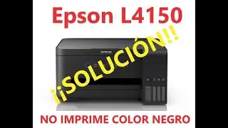 Epson L4150 НЕ ПЕЧАТАЕТ ЧЕРНЫМ ЦВЕТОМ (РЕШЕНИЕ)