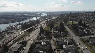 New Westminster BC Canada | Amazing Aerial in 4K | DJI Mavic Air Drone Footage