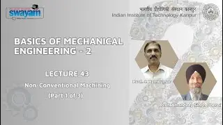 Lecture 43: Non-Conventional Machining (Part 1 of 3)